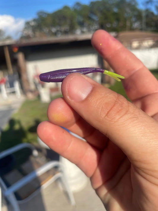 2" Tracer Shad-Electric Grape